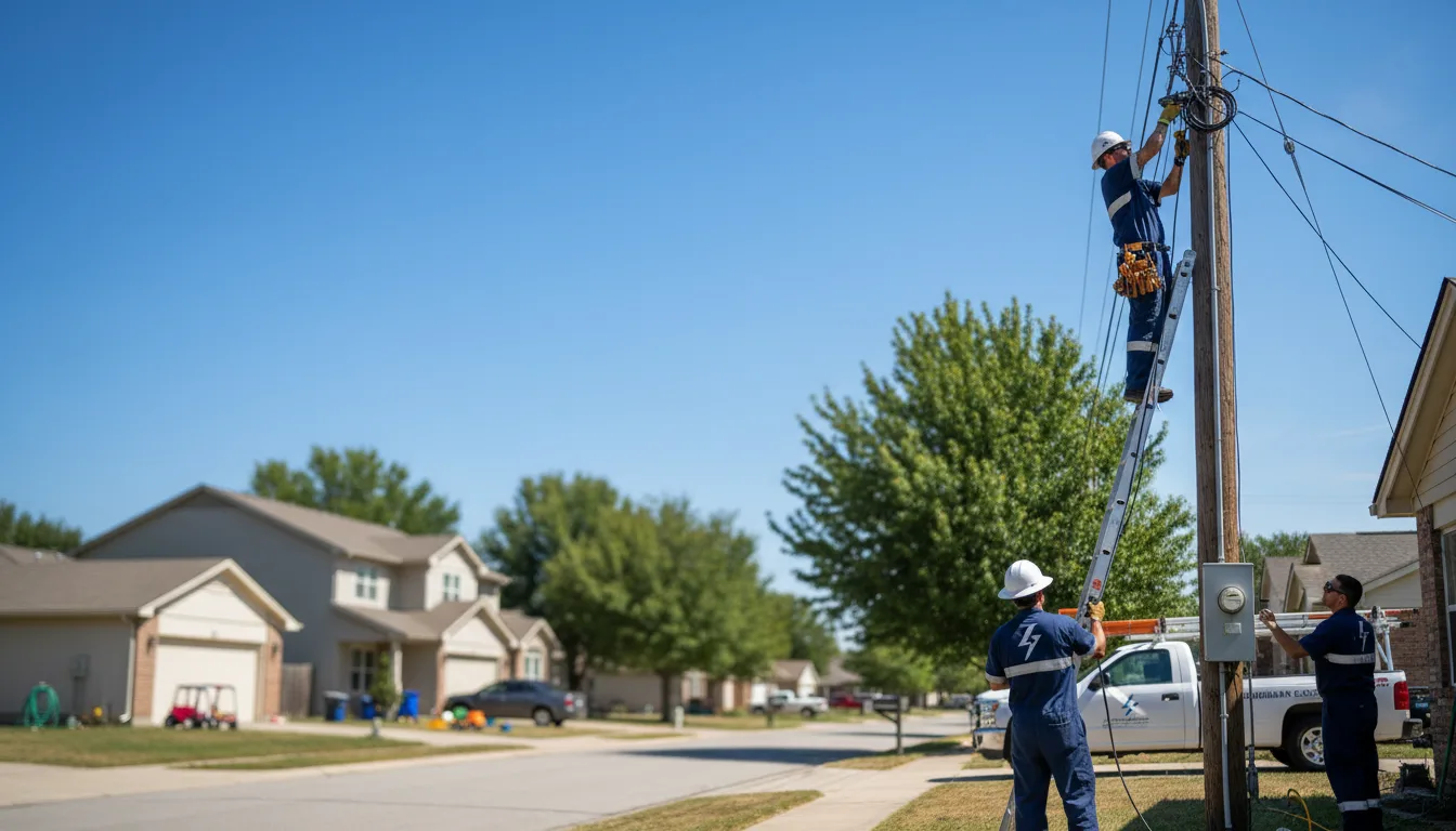 Residential electrician providing installation services in Wellington, AL